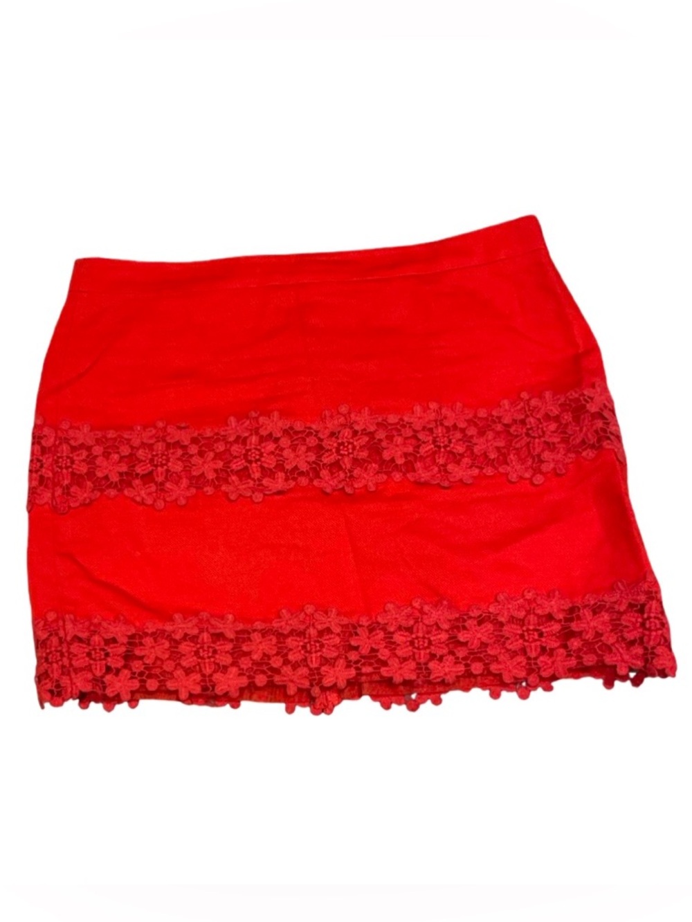 J. Crew Factory Red mini skirt
